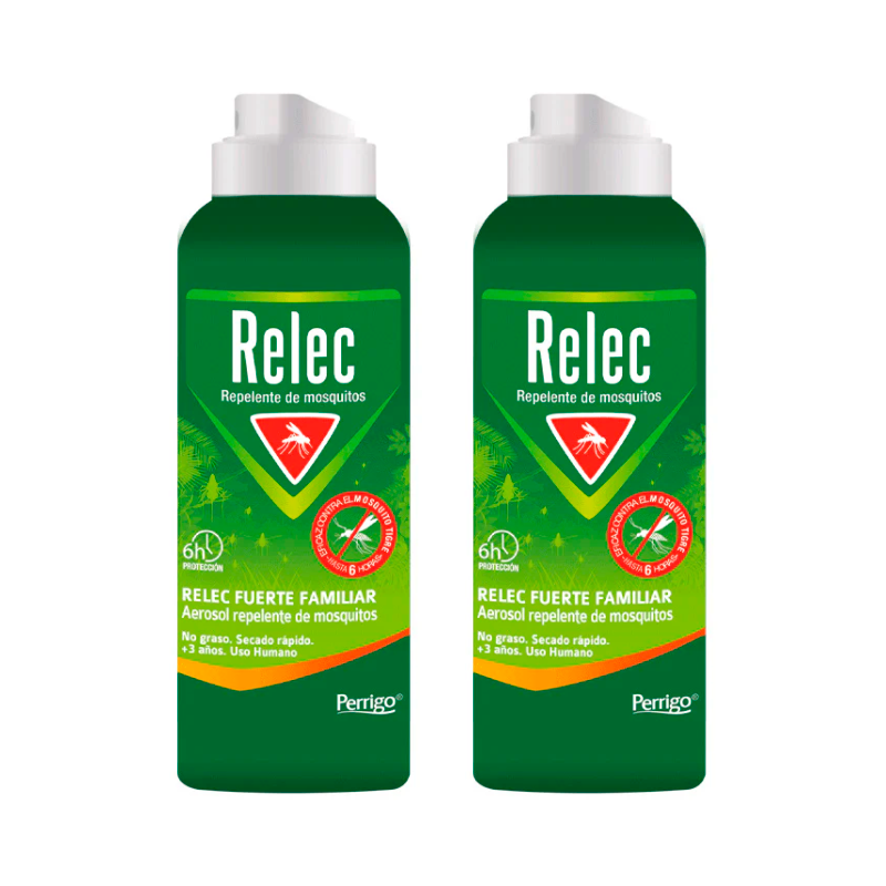 Relec Duplo Fuerte Familiar Spray Antimosquitos, 2 x 125 ml