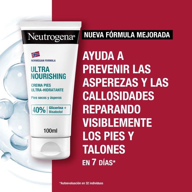 Neutrogena Crema De Pies Ultra Hidratante, Pies Secos Y Estropeados, Talones Agrietados, 100 Ml