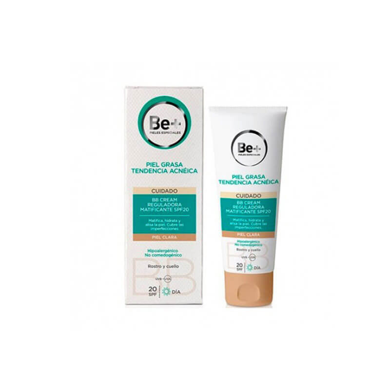 BE+ BB Cream reguladora matificante spf 20 piel grasa tono claro 40 ml