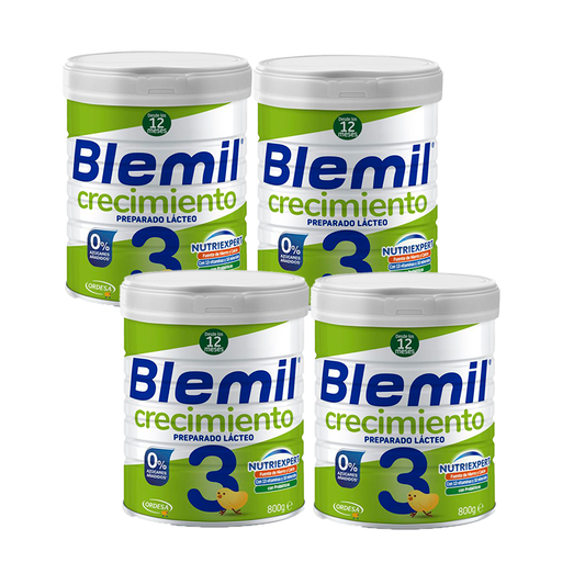 Pack Blemil Plus 3 Crecimiento 0% Azúcar Añadido, 4x800 gr