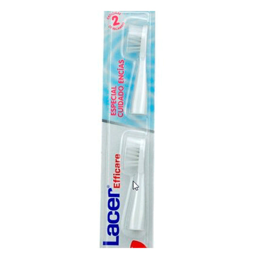 Lacer Efficare Recambio Cepillo Dental Eléctrico Especial Cuidado Encías (2 Cabezales)
