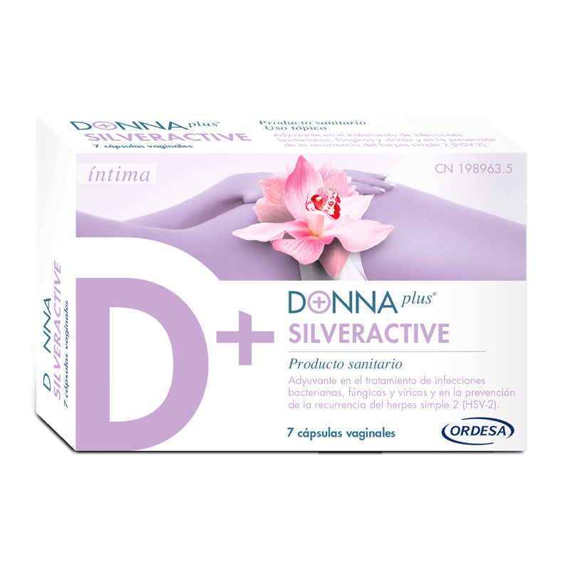Donnaplus Silveractive, 7 cápsulas Vaginales