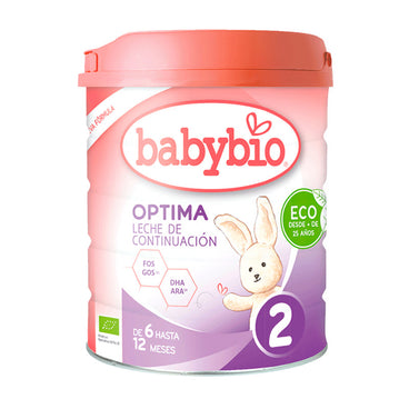 Babybio Optima 2 Leche de Vaca +6 Meses, 800 gr