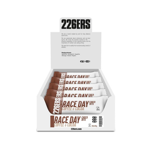 226Ers Race Day Bar Choco Bits Barrita Energética Café Y Cacao, 30x40 gr