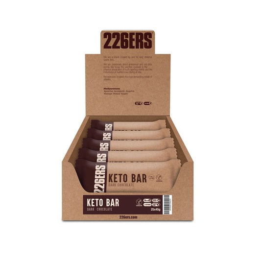 226Ers Keto Bar  Barrita Proteica Chocolate Negro, 25x45 gr