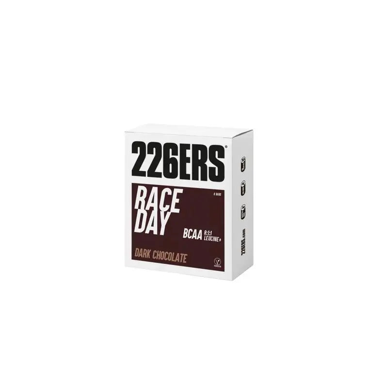 226Ers Race Day Bar - Bcaa Barrita Energética Vegana Chocolate Negro, 6 unid