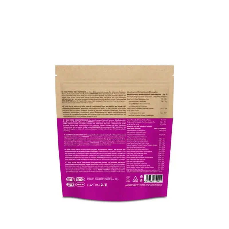 226Ers Vegan Protein 700 Batido Proteico Vegano En Polvo Frutos Rojos, 700 gr