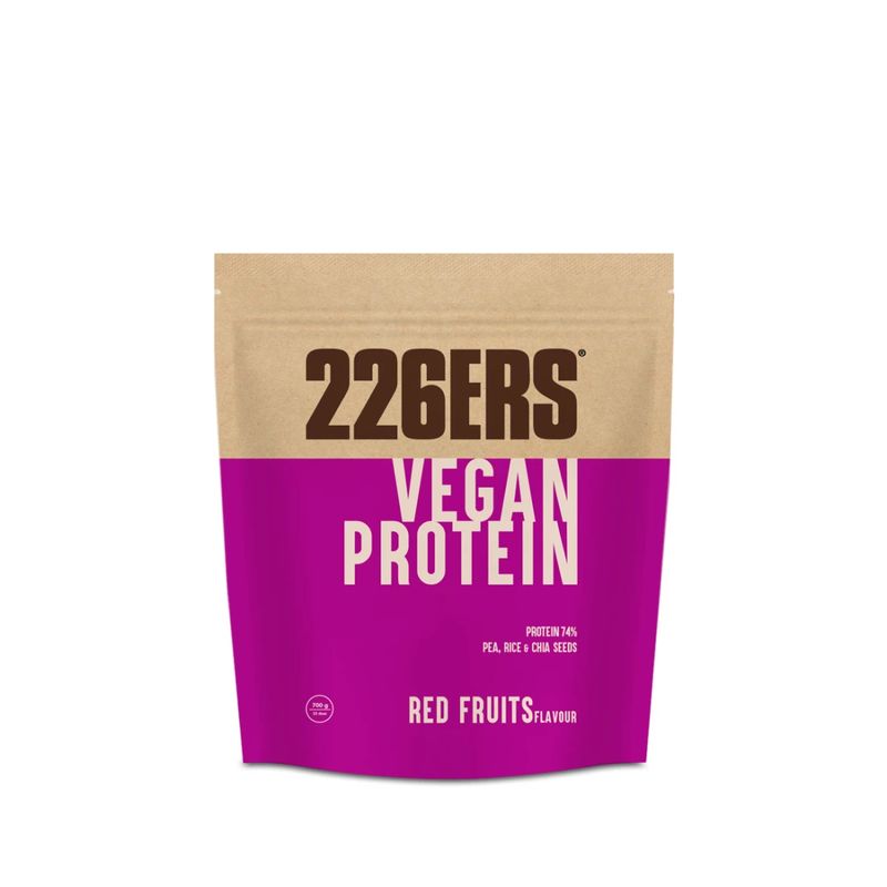 226Ers Vegan Protein 700  Batido Proteico Vegano En Polvo Frutos Rojos, 700 gr