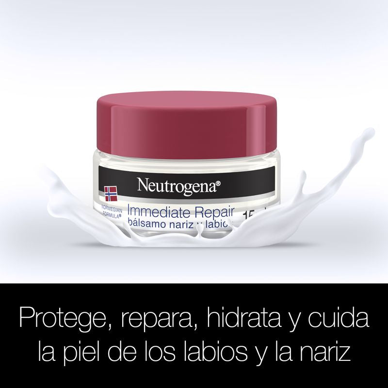 Neutrogena, Bálsamo Nariz Y Labios, Fórmula Noruega, Crema Que Hidrata Y Repara, Rápida Absorbción, 15 Ml