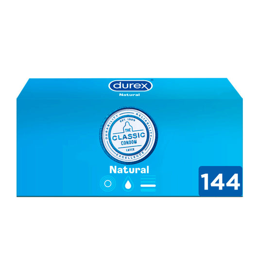 Durex Natural Slim Fit, 144 Preservativos