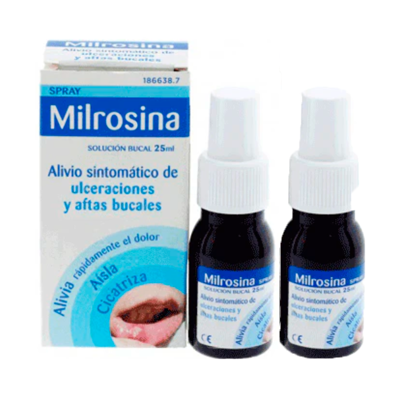 Milrosina Duplo Spray Solucion Buca,l 2 x 25 ml