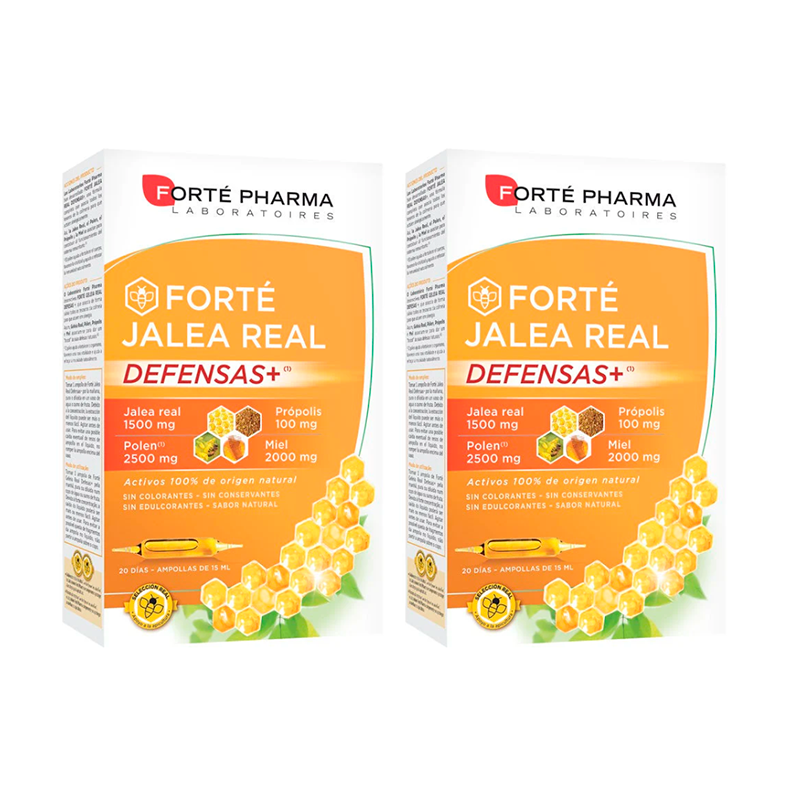 Forté Pharma Duplo Forté Jalea Real Defensas+, 2 x 20 ampollas