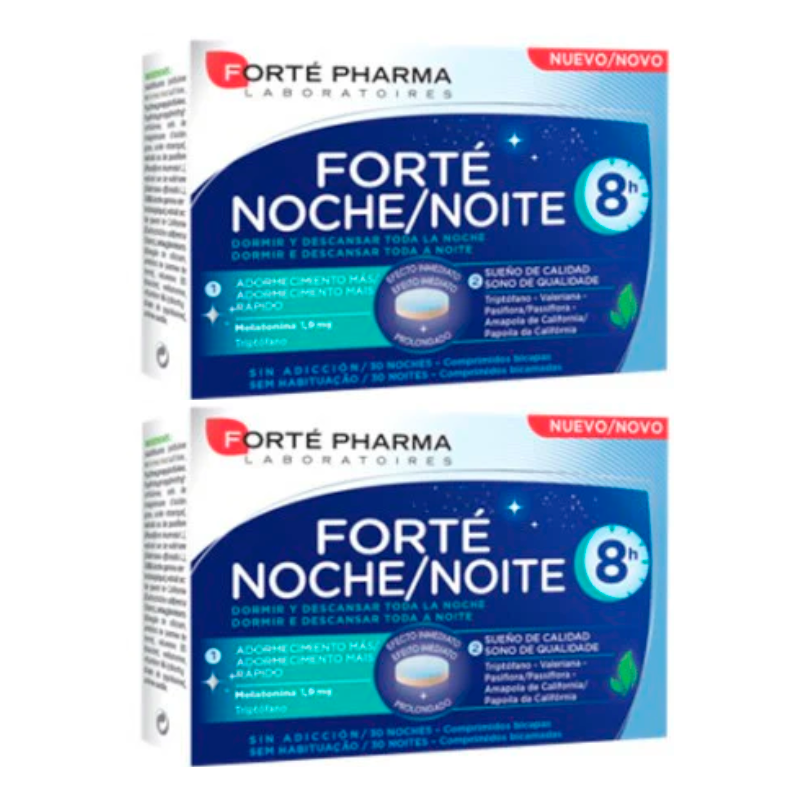 Forté Pharma Duplo Forté Noche 8H, 2 x 30 comprimidos