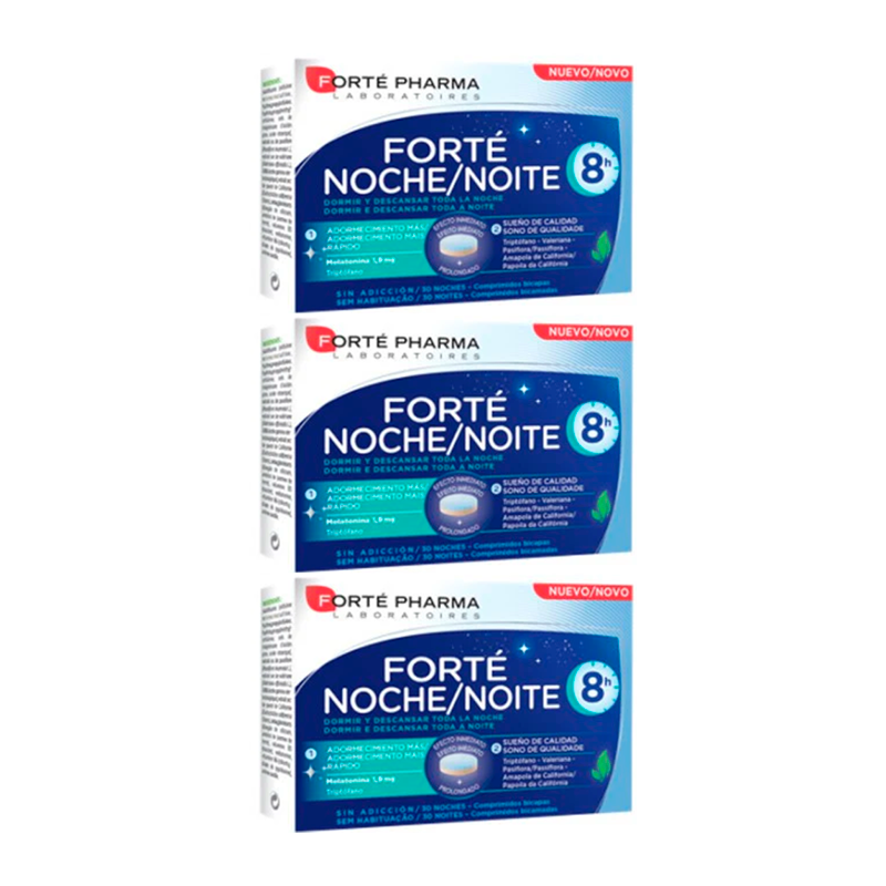Forté Pharma Triplo Forté Noche 8H, 3 x 30 comprimidos