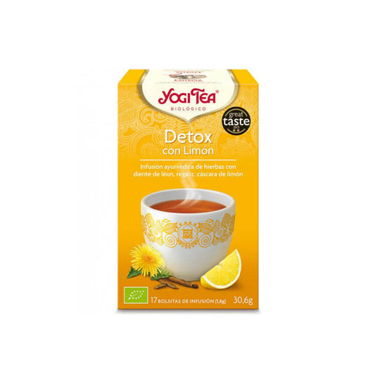 Yogi Tea Biológico Detox con Limón 17 Bolsitas