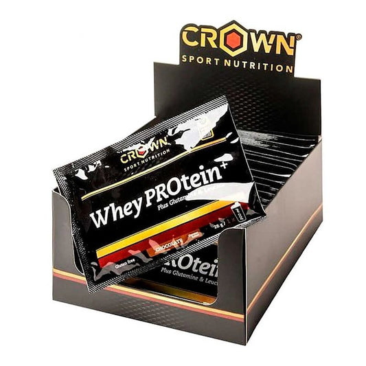 Crown Sport Nutrition Whey Protein + Chocolate Monodosis   , 18 x 28  gr