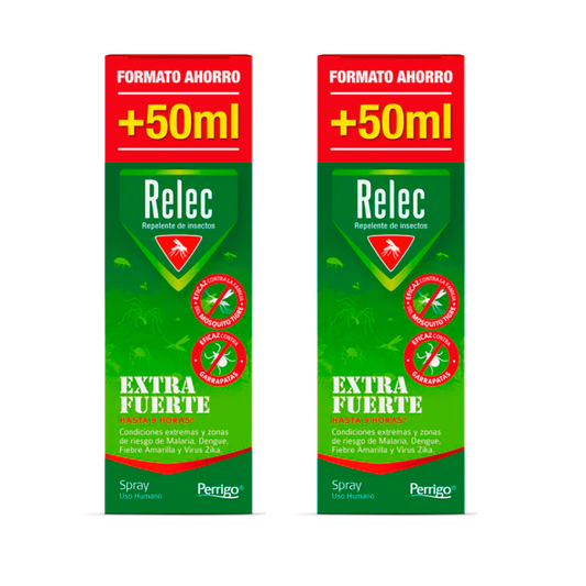 Relec Duplo Extrafuerte Spray Antimosquitos, 2 x 125 ml