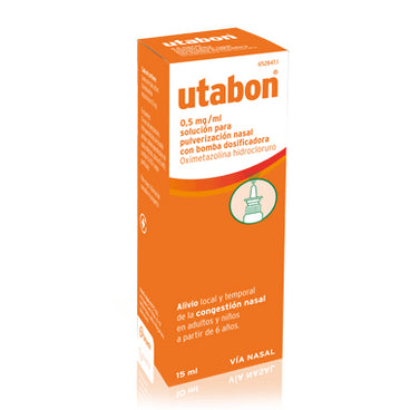 Utabon Adultos 0.5 mg/ ml Nebulizador Nasal con Bomba Dosificadora 15 ml