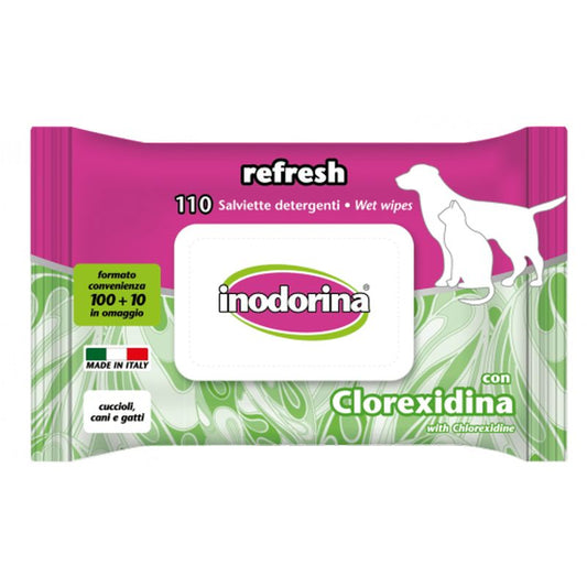 Inodorina Toallitas Refresh Clorhexidina 110Ud