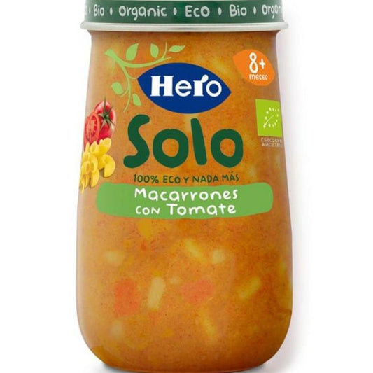 Hero Baby Tarrito Eco Hero Solo Macarrones Con Tomate, 190g 1