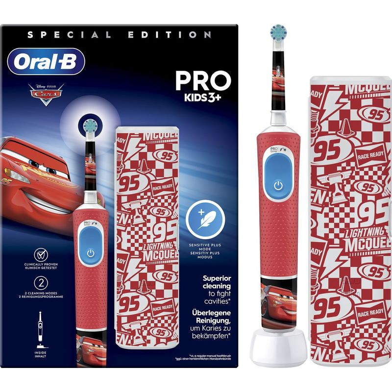 Oral-B Braun Cepillo Recargable Vitality Pro Kids Box Cars + Estuche
