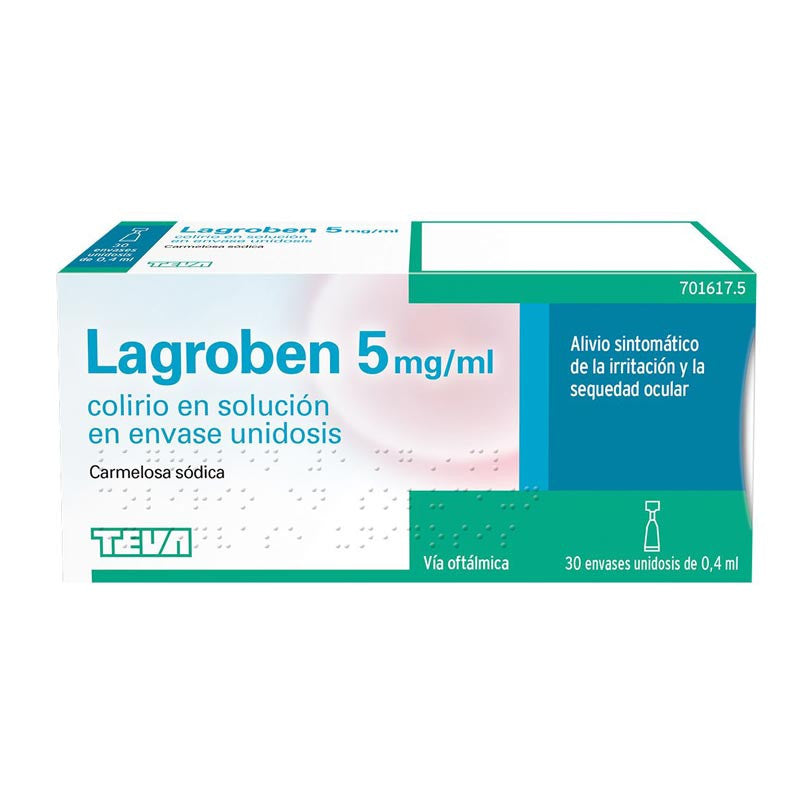 Lagroben 5 Mg/ ml Colirio 30 Monodosis x 0.4 ml