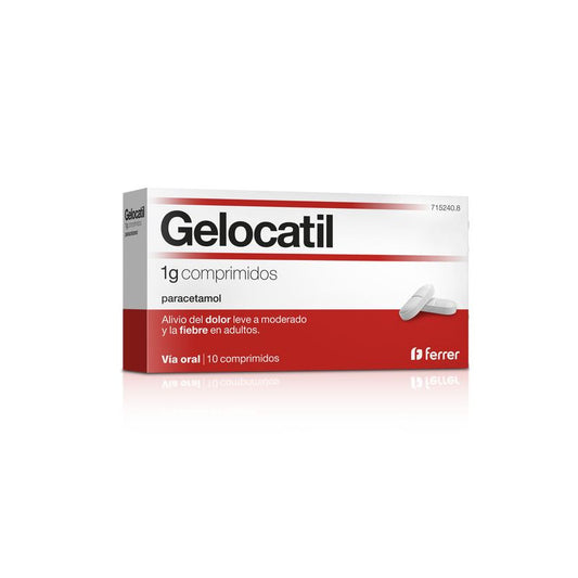 Gelocatil 1 gr Paracetamol 10 comprimidos