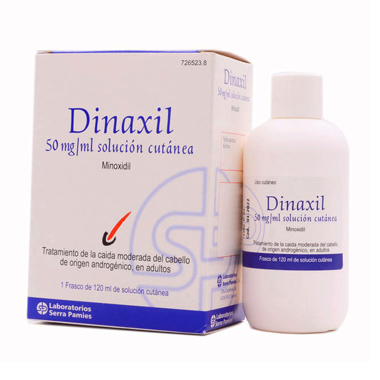 Dinaxil 50 mg/ ml Solucion Cutanea 1 Frasco, 120 ml