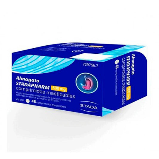 Almagato Stadapharm 500 mg, 48 comprimidos Masticables