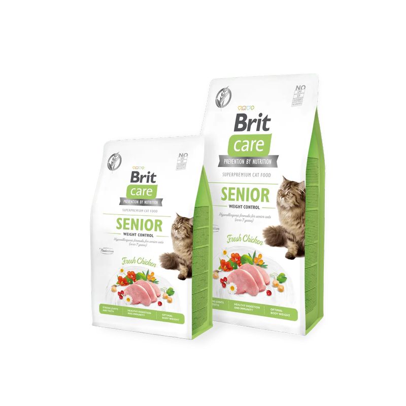 Brit Care Cat Senior Weight Control 2Kg para Gatos