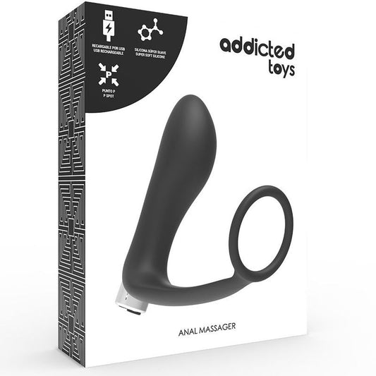 Addicted Toys Vibrador Prostático Recargable Negro