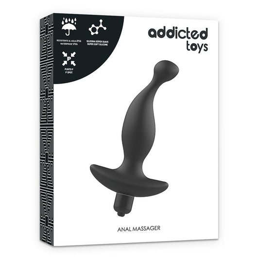 Addicted Toys   Masajeador Anal Con Vibración Negro