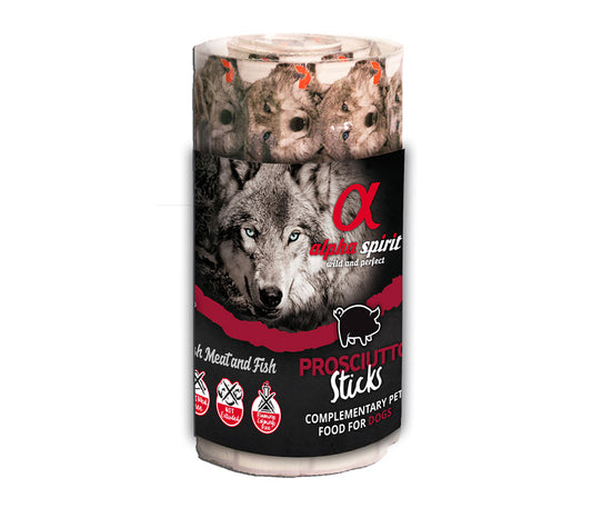 Alpha Spirit Canine Snack Jamon Caja 16X35Gr, snack para perros