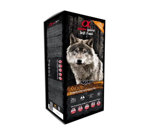 Alpha Spirit Canine Multiproteico Semihumedo Caja 9Kg, pienso para perros