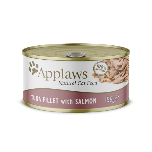 Applaws Cat Lata Filete Atun Salmon En Caldo 24X156Gr