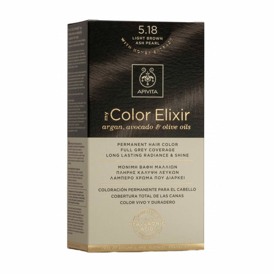 APIVITA Tinte My Color Elixir N 5.18 Castaño Claro Ceniza Perlado