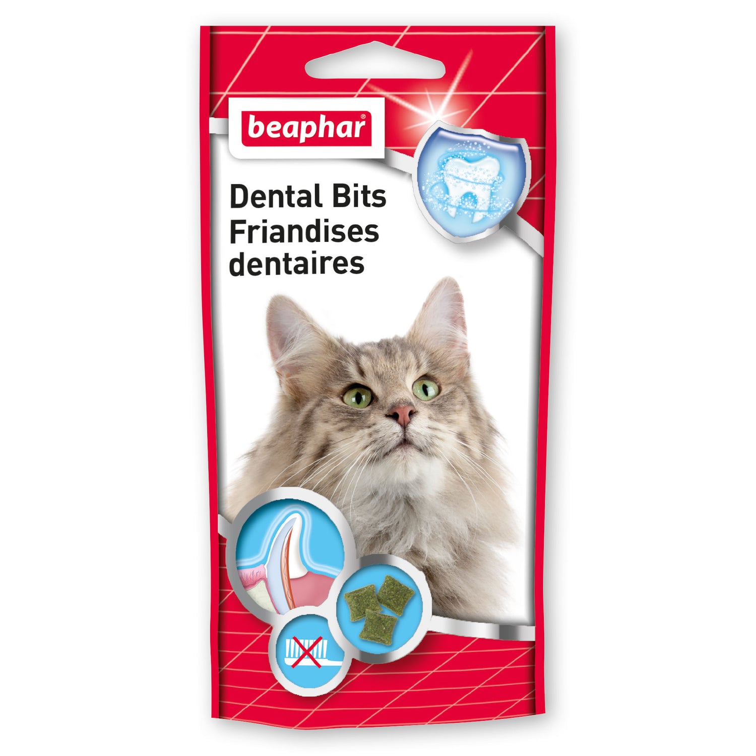 Beaphar Bocaditos Dental Bits snacks para gato 35Gr