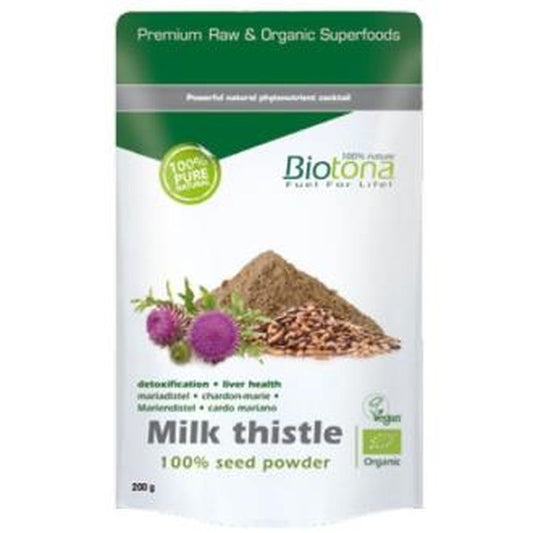 Biotona Milk Thistle Seed Powder Cardo Mariano 200Gr. Bio