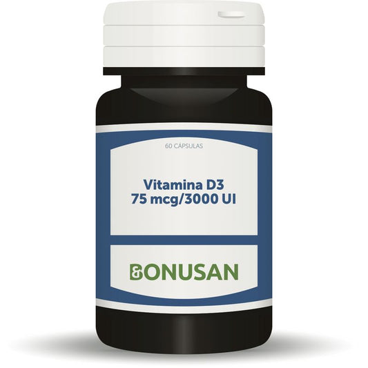 Bonusan Vitamina D3 75 Mcg / 3000 Ui , 60 cápsulas de gel