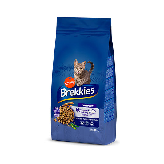 Brekkies E x cel Feline Adult Complet, 15 kg, pienso para gatos