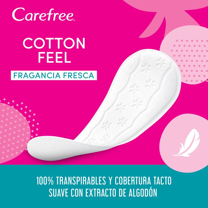 Carefree Cotton Feel Normal Fragancia Fresca 40+4Uds