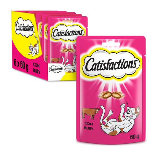 Catisfactions Feline Buey 6X60Gr