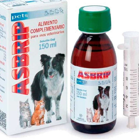 Asbrip Pets Solución Oral Alimento Complementario Trastornos Respiratorios , 150 ml