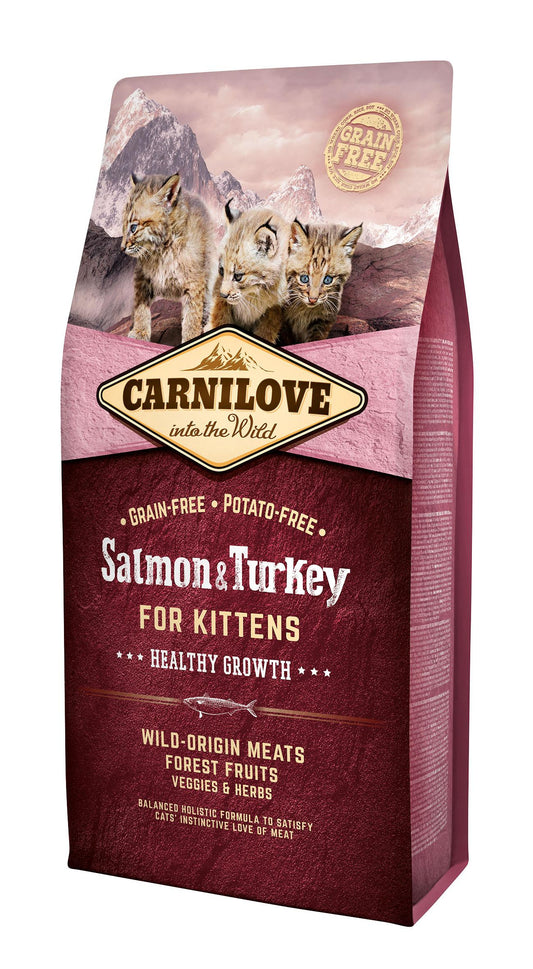 Carnilove Feline Kitten Salmon Pavo 6Kg pienso para gatos