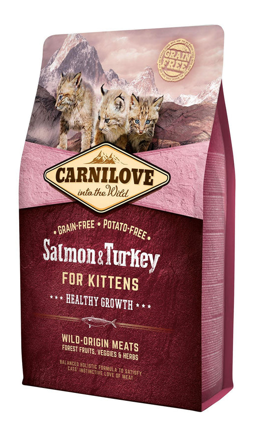 Carnilove Feline Kitten Salmon Pavo 2Kg pienso para gatos