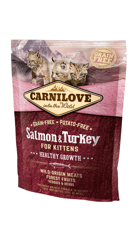 Carnilove Feline Kitten Salmon Pavo 400Gr pienso para gatos