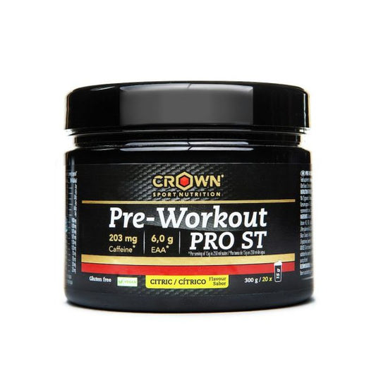 Crown Sport Nutrition Pre Workout Pro St Cítrico , 300 g (20 porciones) 
