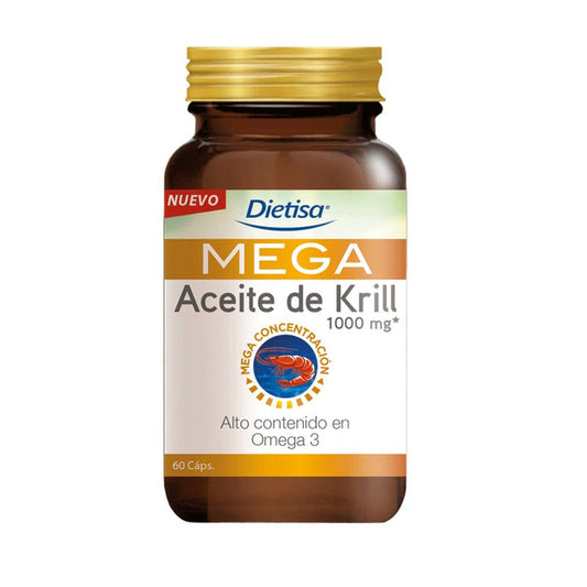 Dietisa Omega 3 Mega Aceite De Krill , 60 perlas   