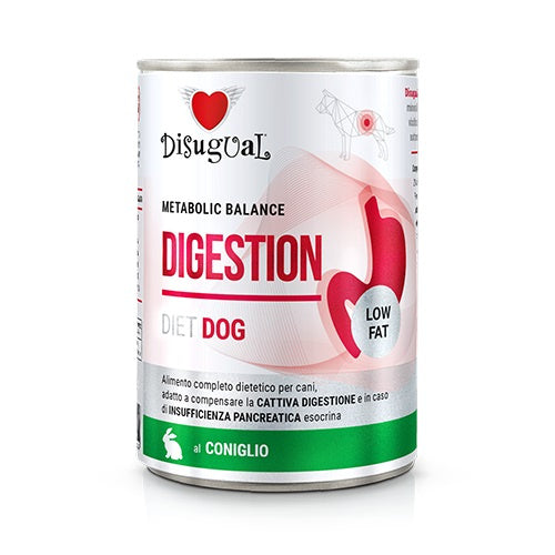 Disugual Diet Dog Digestion Low Fat Conejo 6X400Gr