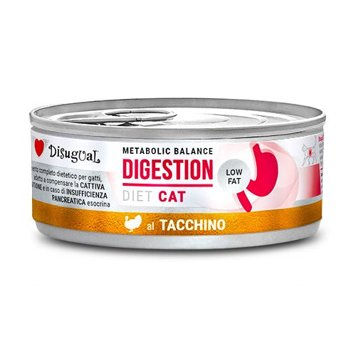 Disugual Diet Cat Digestion Low Fat Pavo 12X85Gr